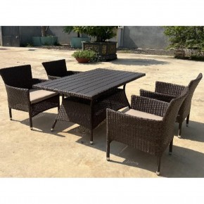 Комплект мебели из иск. ротанга AM-196B/T196 Brown 4Pcs (4+1) в Ижевске - izhevsk.ok-mebel.com | фото 3