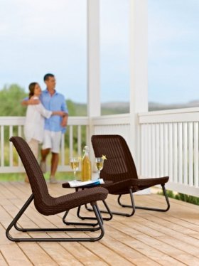 Комплект мебель Рио Патио (Rio Patio set) виски-коричневый в Ижевске - izhevsk.ok-mebel.com | фото 3