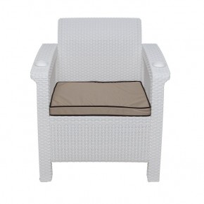 Комплект на балкон Yalta Balcony Set (Ялта) белый в Ижевске - izhevsk.ok-mebel.com | фото 5