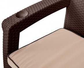 Комплект на балкон Yalta Premium Balcony Set (Ялта) шоколадный (+подушки под спину) в Ижевске - izhevsk.ok-mebel.com | фото 3