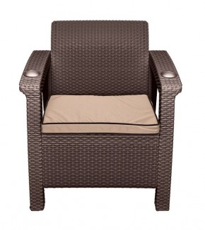 Комплект на балкон Yalta Premium Balcony Set (Ялта) шоколадный (+подушки под спину) в Ижевске - izhevsk.ok-mebel.com | фото 5