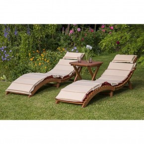 Комплект шезлонги и столик AFM-803A-T133 Beige (2+1) в Ижевске - izhevsk.ok-mebel.com | фото