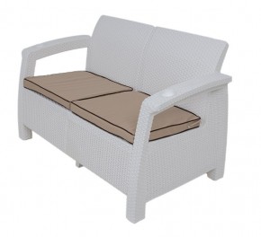Комплект уличной мебели Yalta Premium Terrace Set (Ялта) белый (+подушки под спину) в Ижевске - izhevsk.ok-mebel.com | фото 2