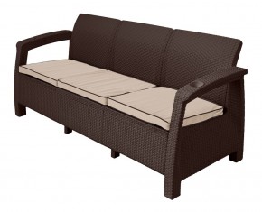 Комплект уличной мебели Yalta Premium Terrace Triple Set (Ялта) шоколадный (+подушки под спину) в Ижевске - izhevsk.ok-mebel.com | фото 2