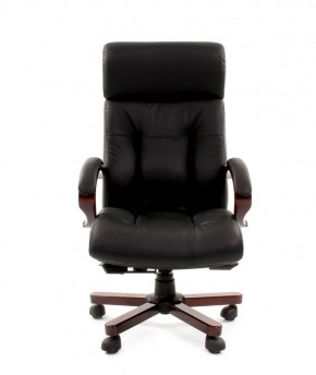 Кресло для руководителя CHAIRMAN  421 (Натуральная кожа) Черное в Ижевске - izhevsk.ok-mebel.com | фото 2