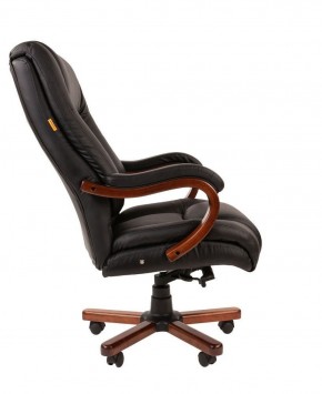 Кресло для руководителя CHAIRMAN  503 (Кожа) Черное в Ижевске - izhevsk.ok-mebel.com | фото 3