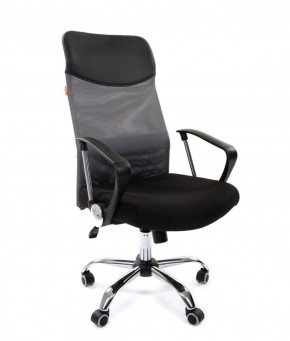 Кресло для руководителя CHAIRMAN 610 N(15-21 черный/сетка серый) в Ижевске - izhevsk.ok-mebel.com | фото 1