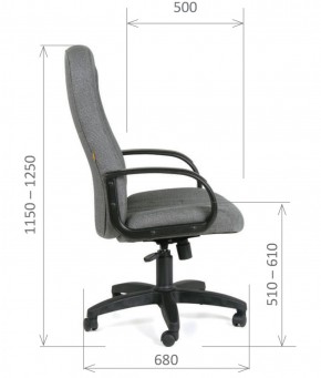 Кресло для руководителя  CHAIRMAN 685 СТ (ткань стандарт 20-23 серая) в Ижевске - izhevsk.ok-mebel.com | фото 6