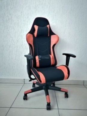 Кресло геймерское Barneo K-50 (черная сетка оранжевые вставки) в Ижевске - izhevsk.ok-mebel.com | фото 1