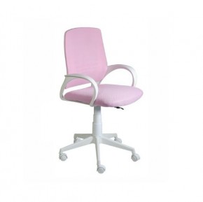 Кресло Ирис White сетка/ткань розовая в Ижевске - izhevsk.ok-mebel.com | фото