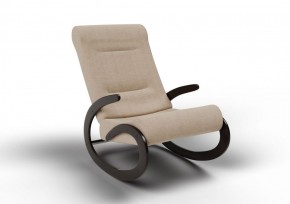 Кресло-качалка Мальта 10-Т-П (ткань/венге) ПЕСОК в Ижевске - izhevsk.ok-mebel.com | фото