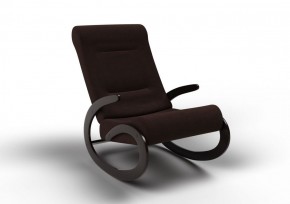 Кресло-качалка Мальта 10-Т-Ш (ткань/венге) ШОКОЛАД в Ижевске - izhevsk.ok-mebel.com | фото