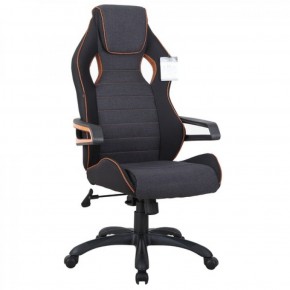 Кресло компьютерное BRABIX Techno Pro GM-003 (ткань черное/серое, вставки оранжевые) 531813 в Ижевске - izhevsk.ok-mebel.com | фото