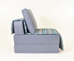 Кресло-кровать бескаркасное Харви (серый-квадро азур) в Ижевске - izhevsk.ok-mebel.com | фото 2