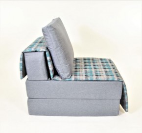 Кресло-кровать бескаркасное Харви (серый-квадро азур) в Ижевске - izhevsk.ok-mebel.com | фото 3