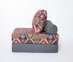 Кресло-кровать-пуф бескаркасное Прайм (мехико серый-графит) в Ижевске - izhevsk.ok-mebel.com | фото 1