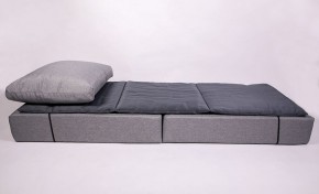 Кресло-кровать-пуф бескаркасное Прайм (мехико серый-графит) в Ижевске - izhevsk.ok-mebel.com | фото 3