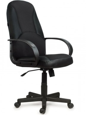 Кресло офисное BRABIX "City EX-512" (кожзам черный, ткань черная) 531407 в Ижевске - izhevsk.ok-mebel.com | фото