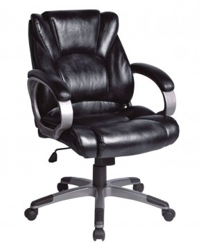 Кресло офисное BRABIX "Eldorado EX-504", экокожа, черное, 530874 в Ижевске - izhevsk.ok-mebel.com | фото 1