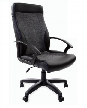 Кресло офисное BRABIX "Trust EX-535" (экокожа/черная/ткань серая) 531383 в Ижевске - izhevsk.ok-mebel.com | фото 1