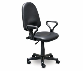 Кресло офисное Престиж+ (черный кожзам PV-1) г/п 140/ПВМ/ гольф в Ижевске - izhevsk.ok-mebel.com | фото