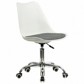 Кресло стул BRABIX "Eames MG-310 CH", хром, пластик белый, ткань серая, 532924 в Ижевске - izhevsk.ok-mebel.com | фото 2