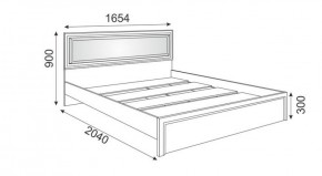 Кровать 1.6 Беатрис М09 с мягкой спинкой и настилом (Орех гепланкт) в Ижевске - izhevsk.ok-mebel.com | фото 2