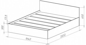 НИЦЦА-14 Кровать 1600 с настилом ЛДСП (НЦ.14) в Ижевске - izhevsk.ok-mebel.com | фото 3