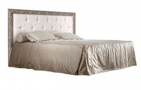 Кровать 2-х спальная(1,6 м)Тиффани Premium черная/серебро с мягким элементом со стразами с подъемным механизмом (ТФКР-2[3][7](П) в Ижевске - izhevsk.ok-mebel.com | фото