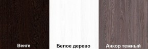 Кровать-чердак Пионер 1 (800*1900) Белое дерево, Анкор темный, Венге в Ижевске - izhevsk.ok-mebel.com | фото 3