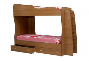 Кровать детская 2-х ярусная Юниор-1 (800*2000) ЛДСП в Ижевске - izhevsk.ok-mebel.com | фото 1