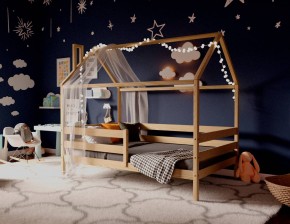 Кровать-домик 80*190 без покраски (без ящиков) в Ижевске - izhevsk.ok-mebel.com | фото