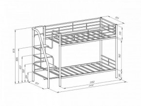 Кровать двухъярусная "Толедо" Коричневый/Венге в Ижевске - izhevsk.ok-mebel.com | фото 2