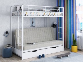Кровать двухъярусная с диваном "Мадлен-ЯЯ" с ящиками в Ижевске - izhevsk.ok-mebel.com | фото