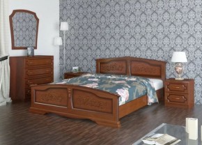 ЕЛЕНА Кровать из массива 1200 (Орех) в Ижевске - izhevsk.ok-mebel.com | фото 2