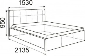 Кровать Изабелла с латами Newtone light beige 1400x2000 в Ижевске - izhevsk.ok-mebel.com | фото