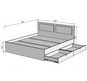 Кровать Ольга L43 (1800) 2 ящика в Ижевске - izhevsk.ok-mebel.com | фото 2