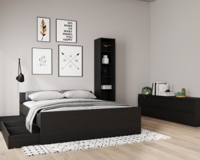 Кровать ОРИОН двухспальная с ортопедическим основанием 160х200, цвет Дуб Венге в Ижевске - izhevsk.ok-mebel.com | фото 3