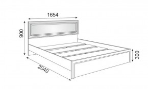Кровать 1.6 Беатрис М09 с мягкой спинкой и настилом (дуб млечный) в Ижевске - izhevsk.ok-mebel.com | фото 2