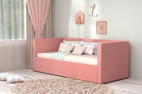 Кровать с ПМ (арт.030) (с/м 900*2000мм) (б/матр), ткань розовая в Ижевске - izhevsk.ok-mebel.com | фото