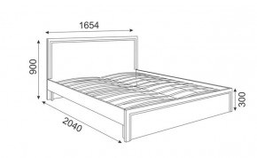 Кровать 1.6 Беатрис М07 Стандарт с ортопедическим основанием (дуб млечный) в Ижевске - izhevsk.ok-mebel.com | фото 2