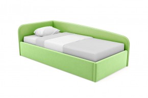 Кровать угловая Лэсли интерьерная +основание (90х200) 5 кат. ткани в Ижевске - izhevsk.ok-mebel.com | фото