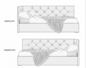 Кровать угловая Лэсли интерьерная +основание/ПМ/бельевое дно (80х200) в Ижевске - izhevsk.ok-mebel.com | фото 5