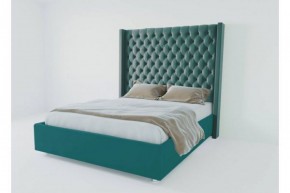 Кровать Версаль ЛЮКС с ПМ 1200 (велюр бирюзовый) в Ижевске - izhevsk.ok-mebel.com | фото