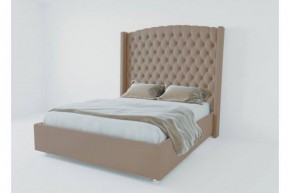 Кровать Версаль ЛЮКС с ПМ 1200 (велюр темно-серый) в Ижевске - izhevsk.ok-mebel.com | фото