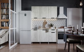 Кухня ДИОР 1500 (Белый/Дуб Крафт белый) в Ижевске - izhevsk.ok-mebel.com | фото