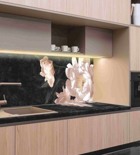 Кухонный фартук со столешницей (А-05) в едином стиле (3050 мм) в Ижевске - izhevsk.ok-mebel.com | фото 1