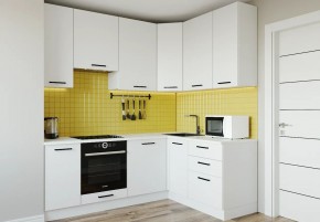 Кухонный гарнитур Белый Глянец 2200*1600 h950 (Стол. 38мм) в Ижевске - izhevsk.ok-mebel.com | фото