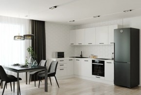 Кухонный гарнитур Белый Глянец 2600*1600 (Стол. 26мм) в Ижевске - izhevsk.ok-mebel.com | фото