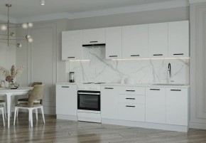 Кухонный гарнитур Белый Глянец 3000 (Стол. 26мм) в Ижевске - izhevsk.ok-mebel.com | фото